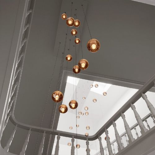 Suspension - 14.7 - BOCCI - en acier / en verre / contemporaine
