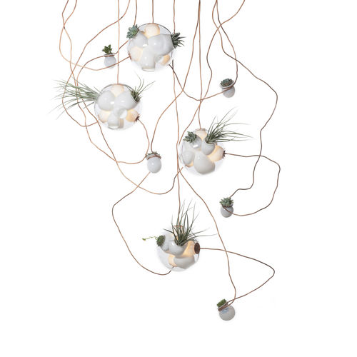 Suspension - 38.11 - BOCCI - en cuivre / en verre soufflé / contemporaine