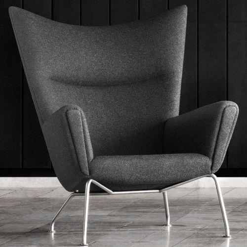 Fauteuil contemporain - CH445 - Carl Hansen & Son - en cuir / par Hans J. Wegner