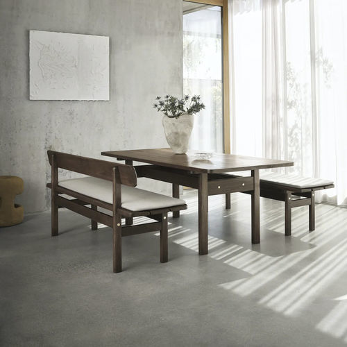Table à manger contemporaine - Asserbo - Carl Hansen & Son - en eucalyptus / avec piètement en bois massif / rectangulaire