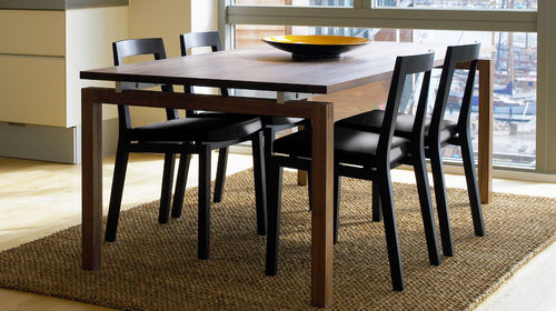 Table contemporaine - STRAIGHT - Carl Hansen & Son - en aluminium / à rallonge
