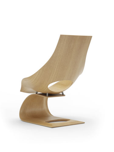 Fauteuil contemporain - TA001 - Carl Hansen & Son - en bois / par Tadao Ando / cantilever