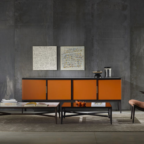 Buffet contemporain - OBLIQUE - CECCOTTI COLLEZIONI - en noyer / en noyer américain / en ébène