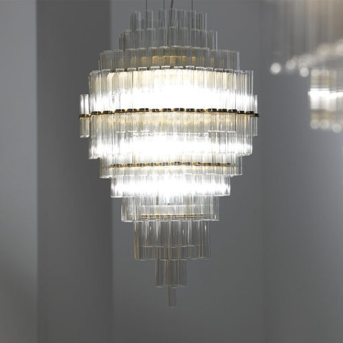 Suspension - BLASS - CECCOTTI COLLEZIONI - en laiton poli / en verre / contemporaine