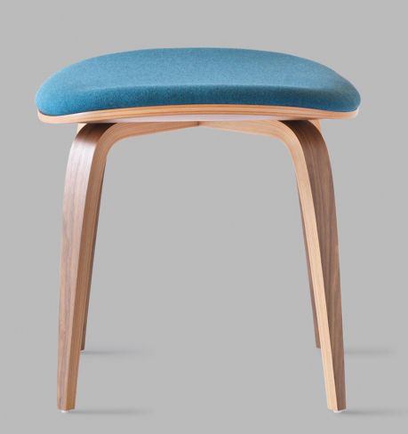 Repose-pied contemporain - LOT series - Cherner - en noyer / en contreplaqué moulé / en placage de bois