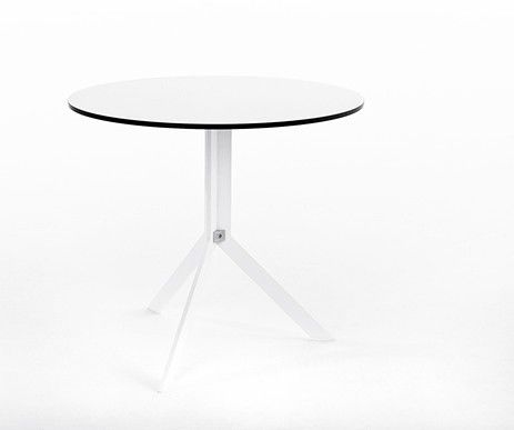 Table bistrot contemporaine - BISTRO - Conmoto - en HPL / ronde / pliante