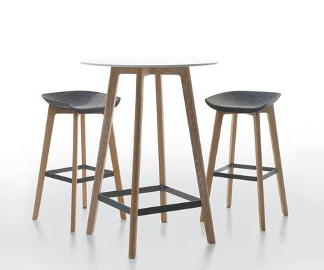 Table mange-debout contemporaine - CHAIRMAN - Conmoto - en HPL / ronde / résidentielle