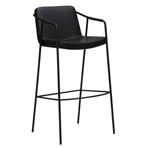 Chaise de bar contemporaine - BOTO - DAN-FORM - d'intérieur / en cuir / avec piètement en acier