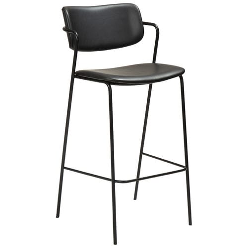 Chaise de bar contemporaine - ZED  - DAN-FORM - d'intérieur / en cuir / avec piètement en acier