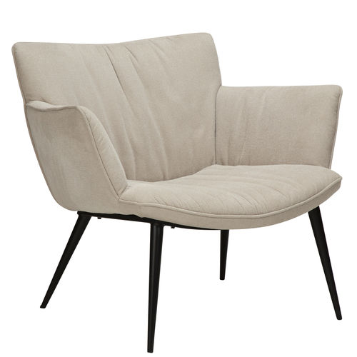 Fauteuil contemporain - JOIN - DAN-FORM - en tissu / en acier / gris