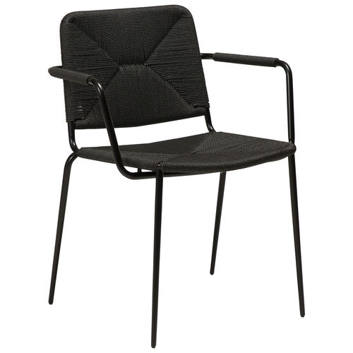 Chaise contemporaine - STILETTO - DAN-FORM - d'intérieur / en corde / avec piètement en acier
