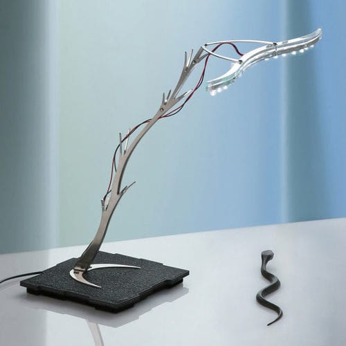 Lampe de table - LA BREA - David D'Imperio - en acier / en acier inoxydable / en acrylique
