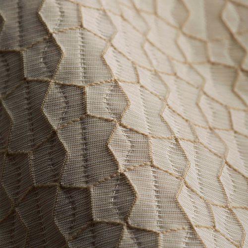Tissu pour rideaux - KABUTO - Design Tex  - à motif géométrique / en polyester / anti-tâches