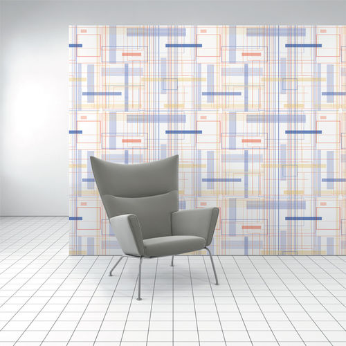 Revêtement mural pour intérieur - CITY GRID - Design Tex  - en polyester / en cellulose / imprimé
