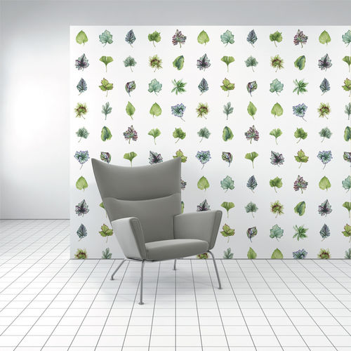 Revêtement mural pour intérieur - LEAFERY - Design Tex  - en polyester / en cellulose / imprimé