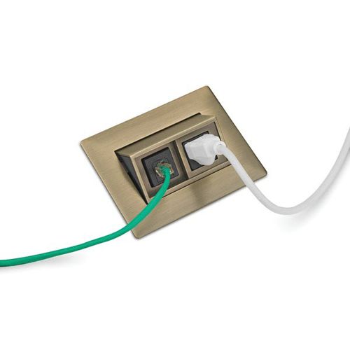 Prise informatique - PCS43 - Doug Mockett & Co. - double / encastrable / en métal