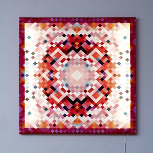 Applique murale contemporaine - PIXEL TAPESTRY - Duffy London - d'intérieur / en coton / carrée