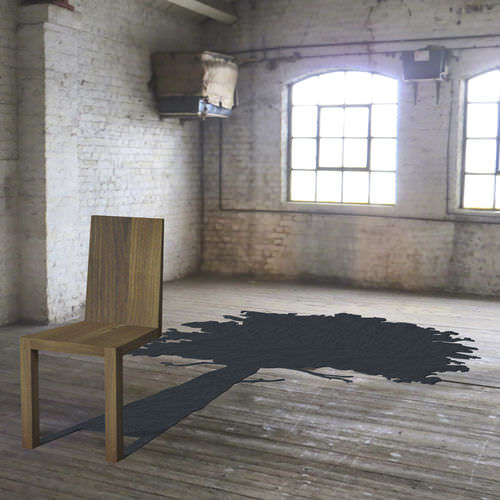 Chaise design original - THE TREE SHADOW  - Duffy London - d'intérieur / en noyer / cantilever