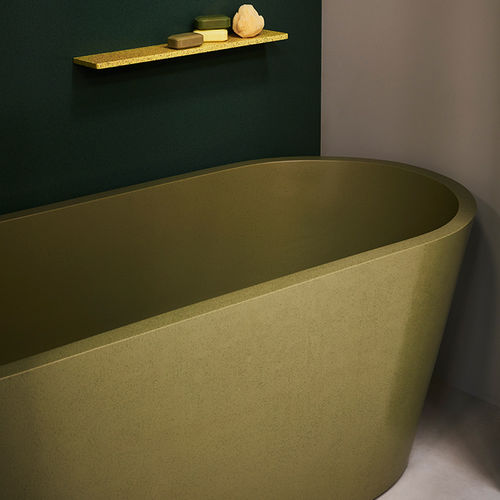 Baignoire ovale - DURAT - à poser / en Solid Surface / en résine