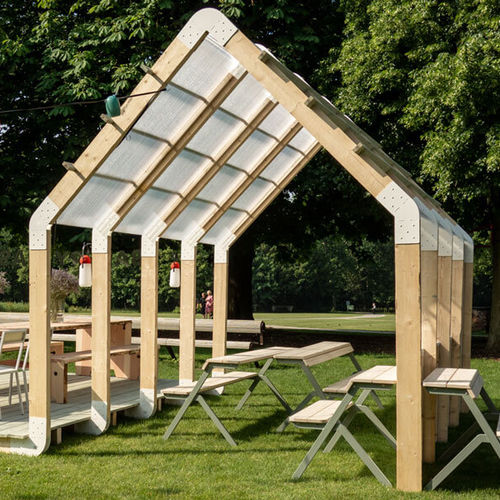 Pergola autoportée - THE FRAMEHOUSE - dutchtub - en bois / en acier