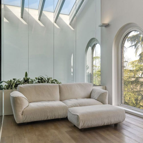 Canapé modulable - GRANDE SOFFICE - edra - contemporain / en tissu / avec accoudoirs