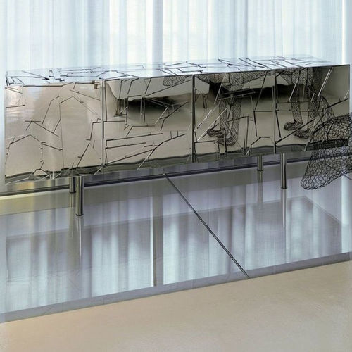 Buffet design original - SCRIGNO - edra - en méthacrylate / en acier / en bois laqué
