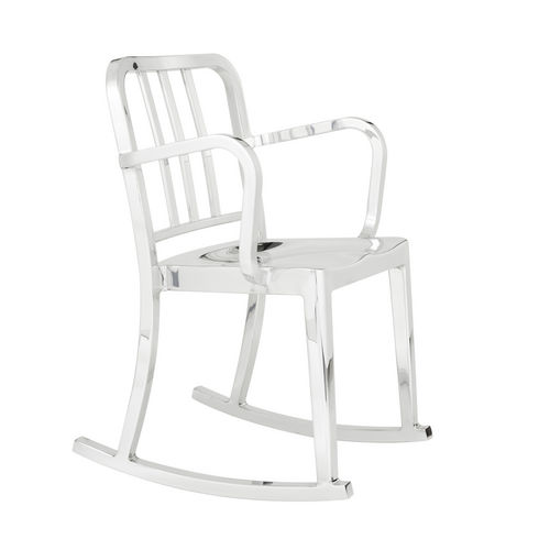Chaise contemporaine - HERITAGE  - emeco - en bois / en aluminium / à bascule