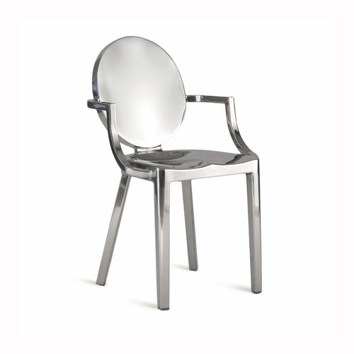 Chaise contemporaine - KONG : KONG AP - emeco - en aluminium / médaillon / résidentielle