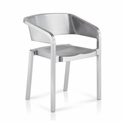 Chaise contemporaine - SOSO - emeco - en tissu / empilable / résidentielle