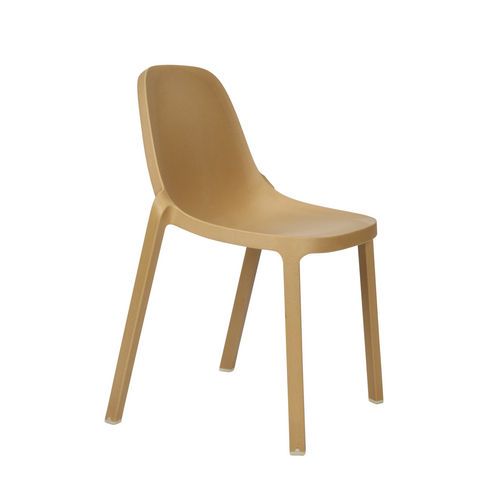 Chaise de restaurant contemporaine - BROOM : BROOM NATURAL - emeco - en polypropylène / empilable / par Philippe Starck