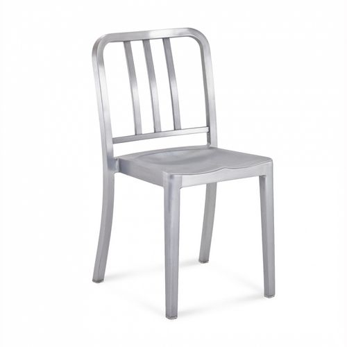 Chaise de restaurant contemporaine - HERITAGE : HER - emeco - en bois / avec piètement en aluminium / empilable