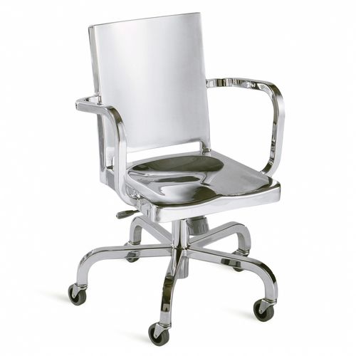 Chaise de bureau contemporaine - HUDSON : HUDSWV AP  - emeco - en métal / en aluminium / à roulettes
