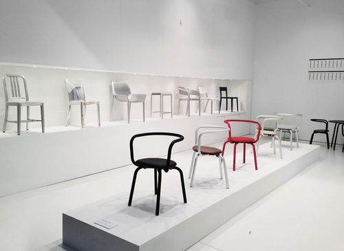 Chaise contemporaine - PARRISH - emeco - d'intérieur / en cuir / avec piètement en aluminium