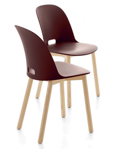 Chaise contemporaine - ALFI - emeco - d'intérieur / en bois / avec dossier haut