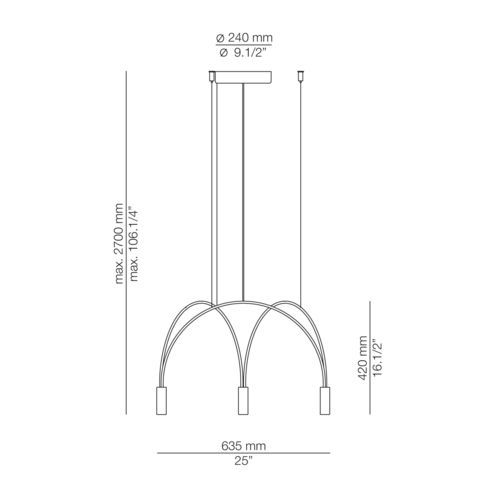 Plafonnier moderne - Volta 3565 / 3566 - ESTILUZ - linéaire / en aluminium / à LED