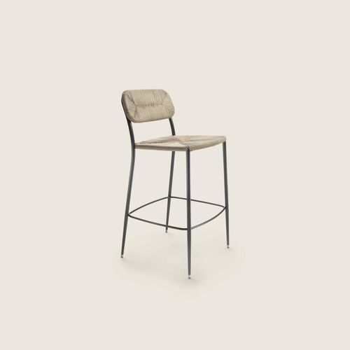 Tabouret de bar design minimaliste - FIRST STEPS - FLEXFORM - en papier / en fibre de cellulose / avec piètement en métal