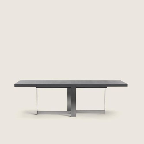 Table à manger contemporaine - JACQUES - FLEXFORM - en métal / en placage de bois / en wengé