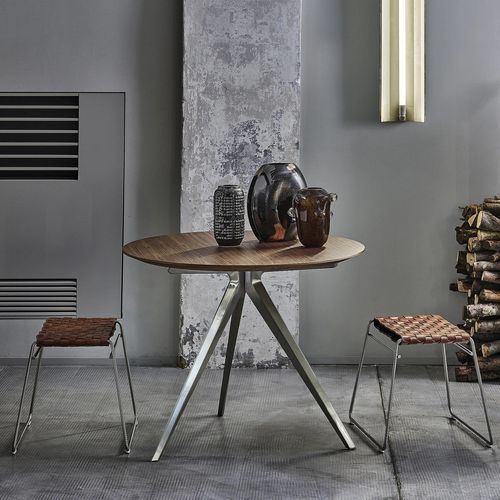 Ottoman contemporain - MATE - FLEXFORM - en thermoplastique / en métal / en cuir