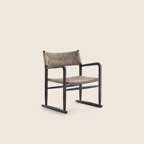 Fauteuil contemporain - KIM - FLEXFORM - en fibre naturelle / en corde / en fibre de papier