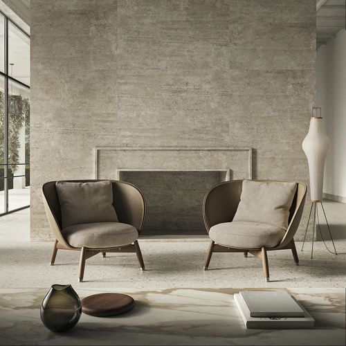 Fauteuil contemporain - ERI - FLEXFORM - en cuir / en mousse de polyuréthane / en tissu