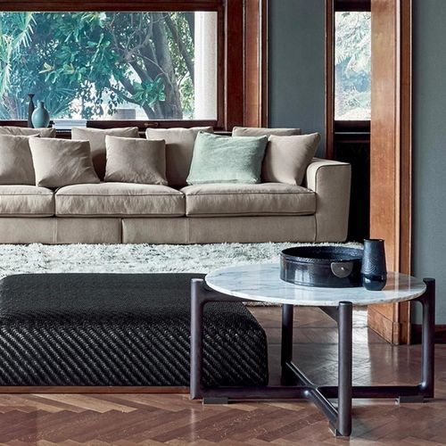 Ottoman contemporain - CARMEN - FLEXFORM - en bois massif / en métal / en thermoplastique