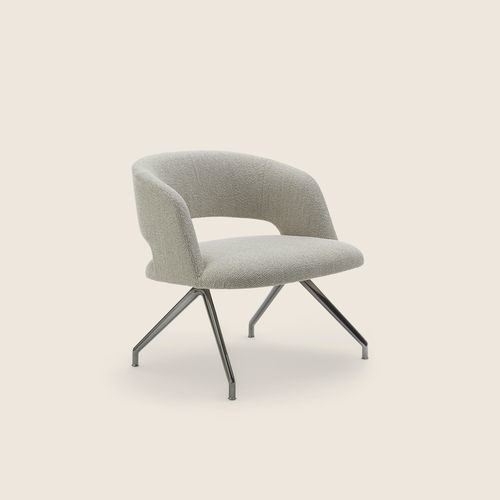 Fauteuil contemporain - ALMA - FLEXFORM - en cuir / en mousse de polyuréthane / en tissu