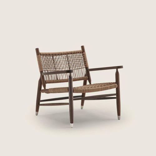 Fauteuil contemporain - TESSA S.H. - FLEXFORM - en fibre de polyester / en bois massif / en noyer