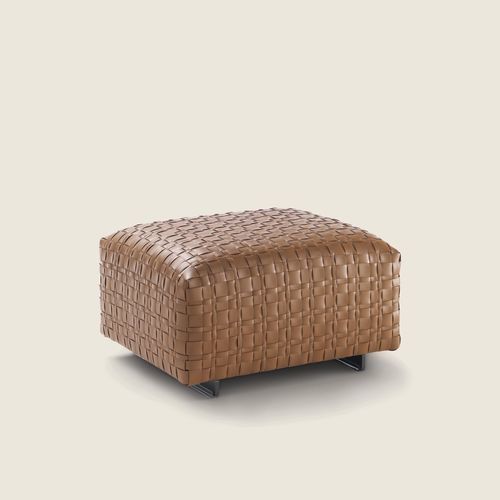 Ottoman contemporain - BANGKOK - FLEXFORM - en tissu / en cuir / en bois massif