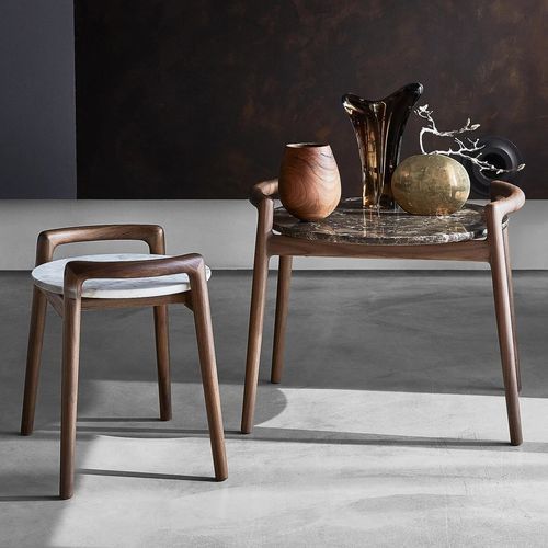 Table basse contemporaine - ASCANIO - FLEXFORM - en bois massif / en noyer / en frêne