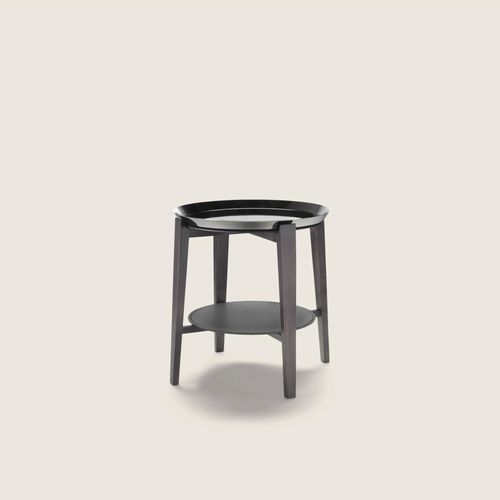 Table basse contemporaine - CABAR&Eacute; - FLEXFORM - en métal / en bois massif / en noyer