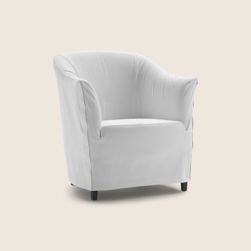 Fauteuil contemporain - DORALICE - FLEXFORM - en cuir / en mousse de polyuréthane / en tissu