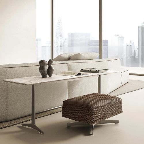 Ottoman contemporain - FILICUDI - FLEXFORM - en tissu / en cuir / en bois