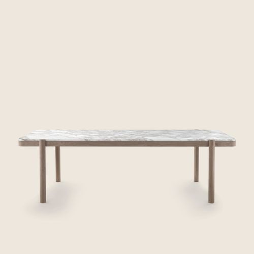 Table à manger contemporaine - GUSTAV - FLEXFORM - en bois massif / en noyer / en frêne
