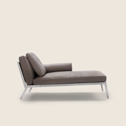 Chaise longue moderne - HAPPY - FLEXFORM - en tissu / en mousse de polyuréthane / en cuir